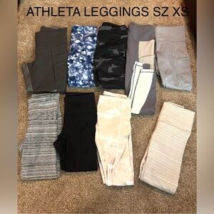 Assorted Women's Leggings Collection from ATHLETA all sz XS
